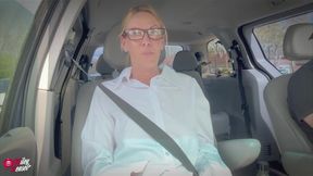 Submissive Slut Blindfolded, Naked and Used While Driving on the Highway!