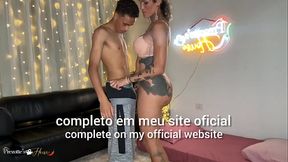 Vejam s&oacute_ que delicia, Travesti pazududa da pra novinho de 25 cm no Rio de Janeiro.