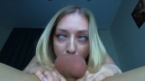 Throated by the balls-crushing cock&#x1F346; as every inch of this thick shaft is devoured