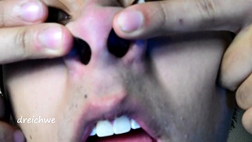 A dildo in the nose