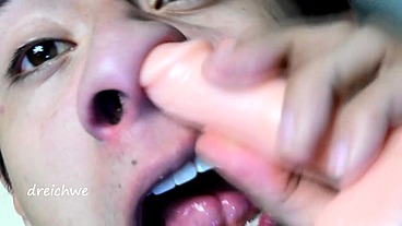 A dildo in the nose