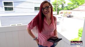 horny and nerdy milf olivia x deep throats in this hot interview!