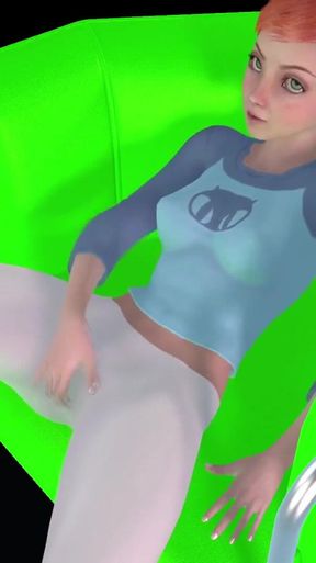 Gwen Tennyson Rubbing Her Clit. Hentai Parody
