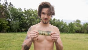 Bearded, long-haired dude Gauge deepthroats and rides