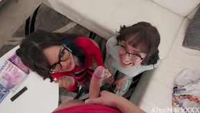 truth or dare turn into a spicy threesome with his girlfriend s best friend - effy cutie, natasha noel, alex mack.