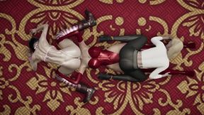 Futa Futanari Threesome with Two Girls Rough 3D Hentai Orgy