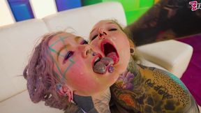 extreme anal dap, dp fuck with sloppy bj, atm and facial cumshots