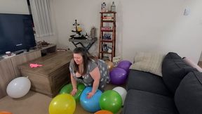 BBW popping balloons