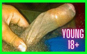 Jerking off my throbbing hairy dick