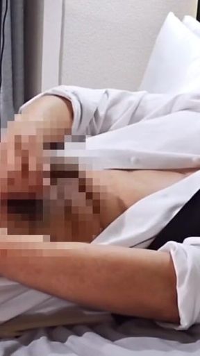 Asian Muscle Hunk Stocky Daddy Stroking in Suits Live on Stripchat