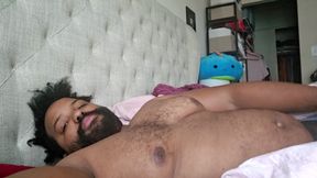 Thick Bearded Bull Strokes His Morning Wood