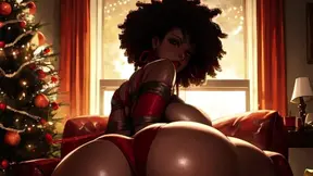 Merry Xmas! Teen anime girl fucked in red bow