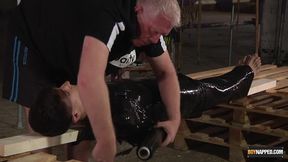 Axel Rubberax receives handjob from daddy Sebastian Kane