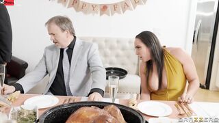 Thanksgiving Sinner’s Threesome Sex Clip With Alexis Fawx, Codi Vore, Lawson Jones - Brazzers Official