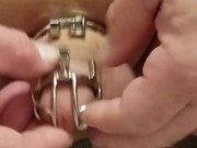 Putting On A Cock Cage