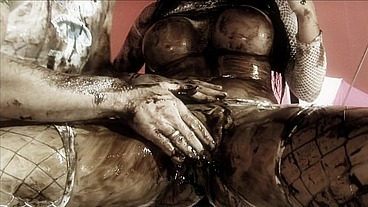Big Boobed Brunette Jodi James Gets Covered In Chocolate To Suck And Fuck