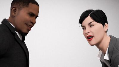 Naughty interview turns into a wild fuck session with horny interviewed wife