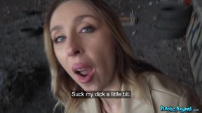 Brunette's Risky Hostel Not-So-Smart Play