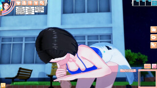 Jill Valentine Fucks Survivor Outside - Koikatu