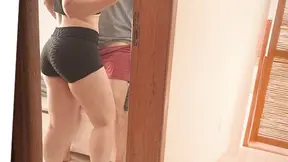 Married MILF blows hubby's cock in secret