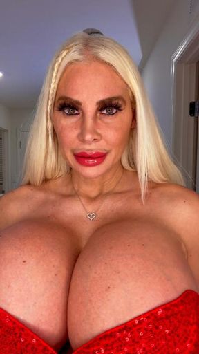 Stripping out of my sexy Jessica rabbit dress for u