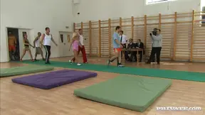 Couples Go Wild With Sports Hall Sex At The Pornolympics Event