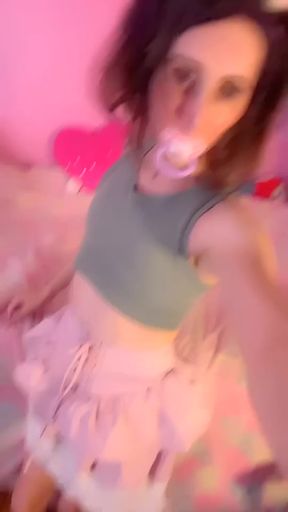 Baby doll gets her diaper wet