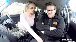 Busty Bj Milf Fucked Outdoor In Car By Driving Instructor