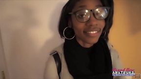 Sylvia Petite Nerdy Brunette Glasses Sloppy Deepthroat Then Anal!