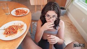 Ellie Nova Sexy Spaghetti Dinner