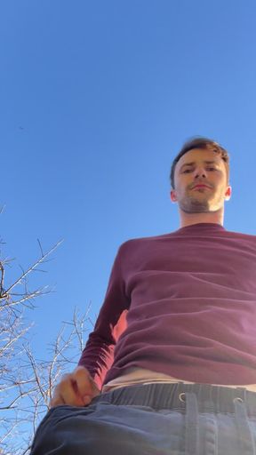 Stroking My Penis at Sunset