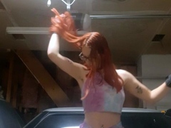 Amateur pantyhouse webcam teen strips and strokes her vagina