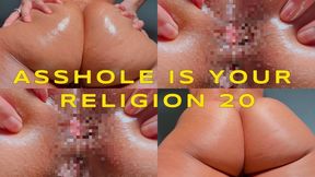 Asshole Is Your Religion 20- Ebony Femdom Goddess Rosie Reed Asshole Ass Worship Religious Fetish- 1080p HD
