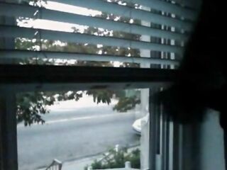 House window penis flashing