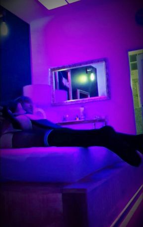 Playing with my hot ass with a huge dildo