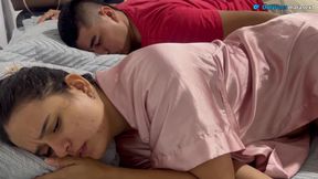 I share a room with my big ass stepsister and we end up having rough sex.