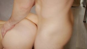 Lewd girl sucks her male'_s and gets cumshot.