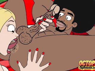 Black Plumber Screws Married Housewife Behind Her Cuckold Husband's Back