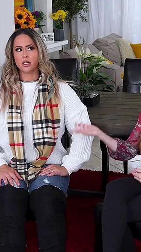 Step-aunt Nicole's Visit Turns Into a Hot Threesome with Misty and Laya