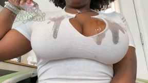 12 min oilly t-shirt boobshow