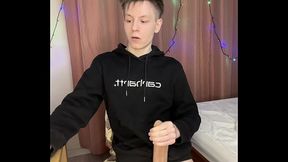 Twink Prostate Tingles During Intense Solo Hand Pump