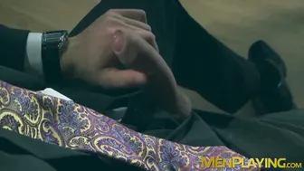 Ivan Gregory sucks Viktor Rom before hardcore suited anal fuck