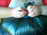 belly padding with a bag