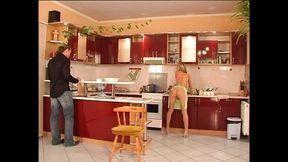 Wonderful Housewife MILF Fucked and Creampied on Stockings by a Huge Vintage Cock