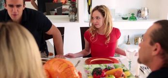 Thanksgiving Taboo: Stepsister Angel Smalls Feasts on Stepbro Cock