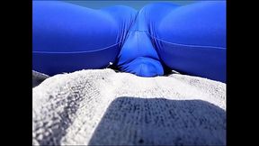 I cum without taking off my spandex after getting horny exercising in leggings