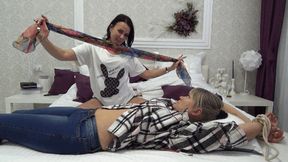 shoving her finger deep in it and licking it 2B