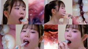 Yuzu Fujita - Observing Yuzu's teeth, mouth, and back of the throat with a dental camera - MOV 1080p