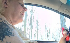 Masterbation in Car Driver Seat