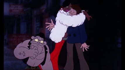 cartoon ebony BALLBUSTING kick in the balls, Ralph Bakshi